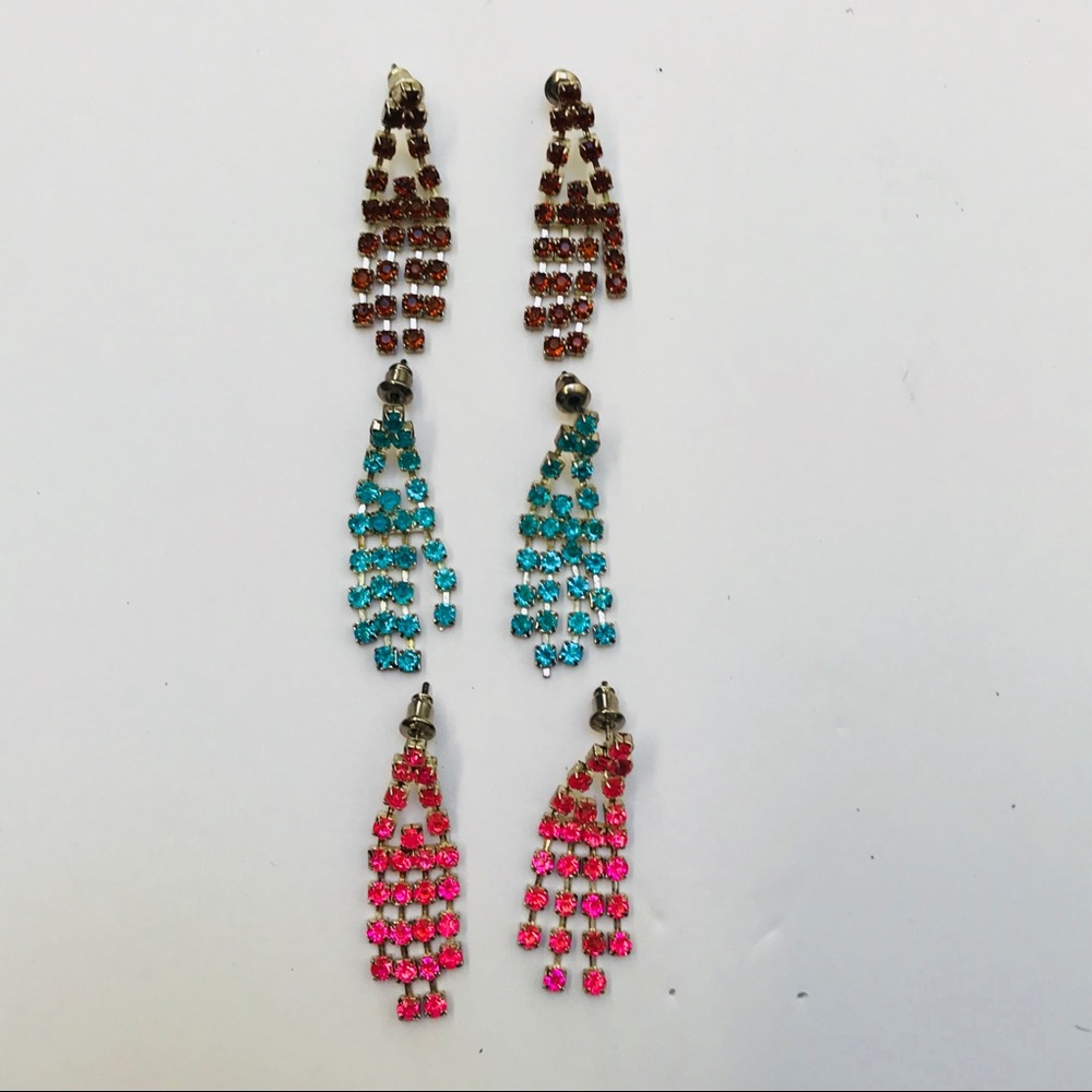 Rhinestone earrings
